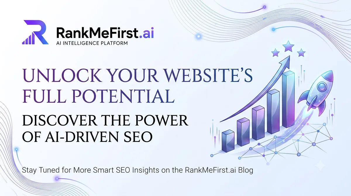 RankMeFirst.ai AI-driven SEO illustration